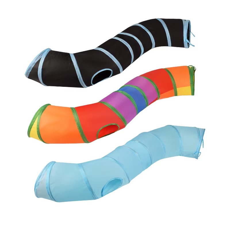 Cat Tunnel Toy - 10 szt. Uniwersalne składane tunelki i