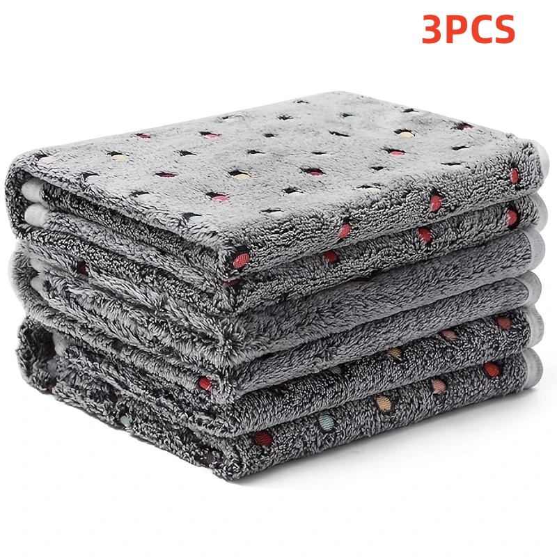 Pet Supplies Plus - 3 SZTUKI Miękki Puszysty Koc dla