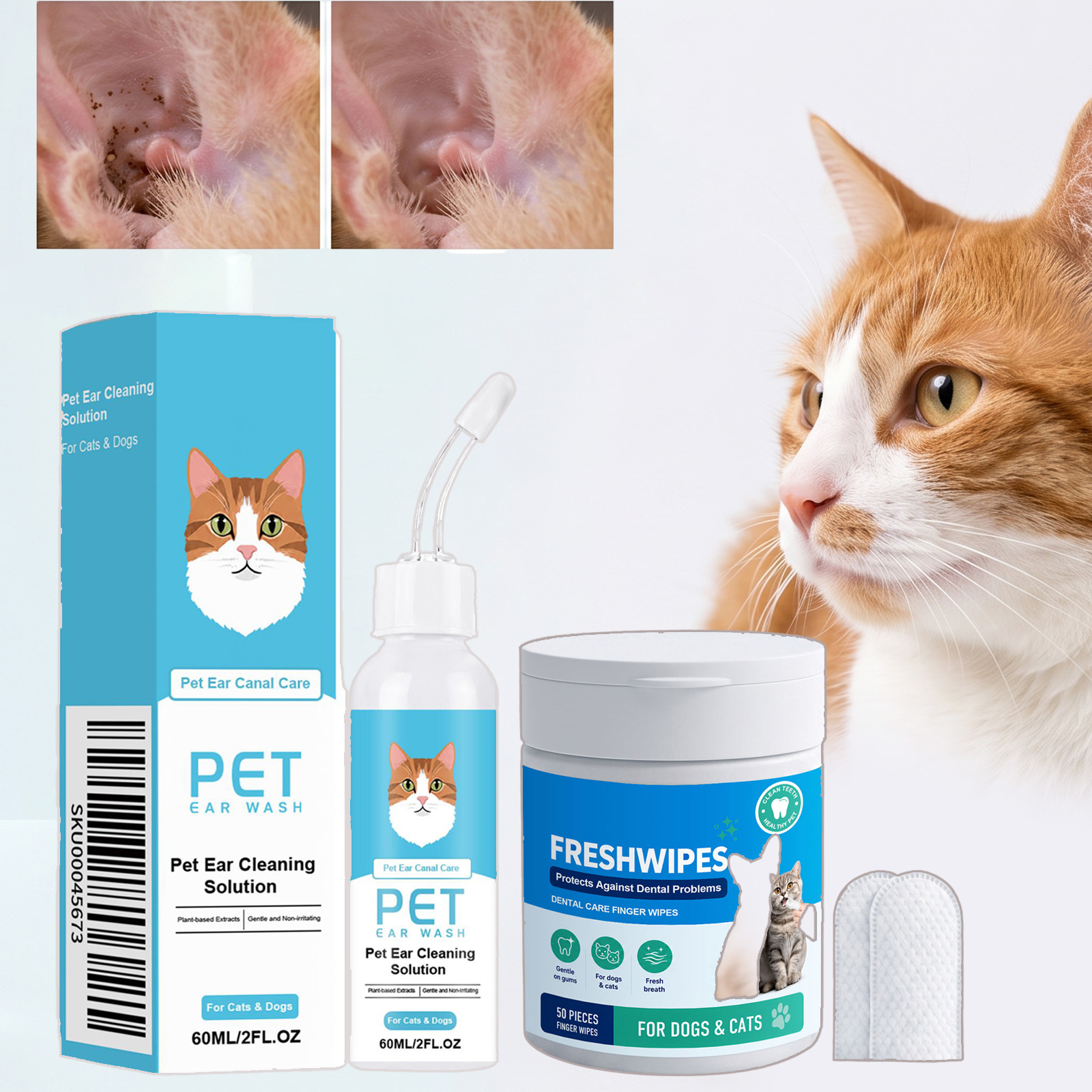 2 szt. Naturalnych kropli do u – Pet Ear Cleaner recenzja i cena