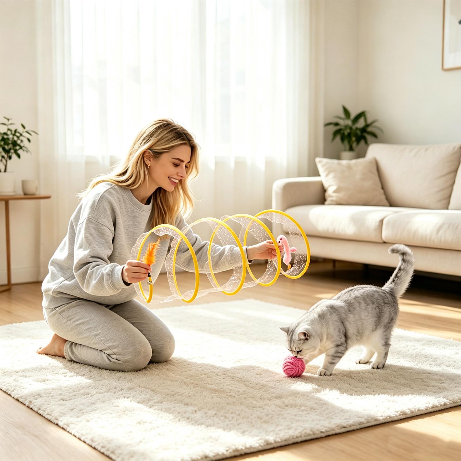 Spiralny tunel dla kota, skład – Cat Tunnel Toy recenzja i cena
