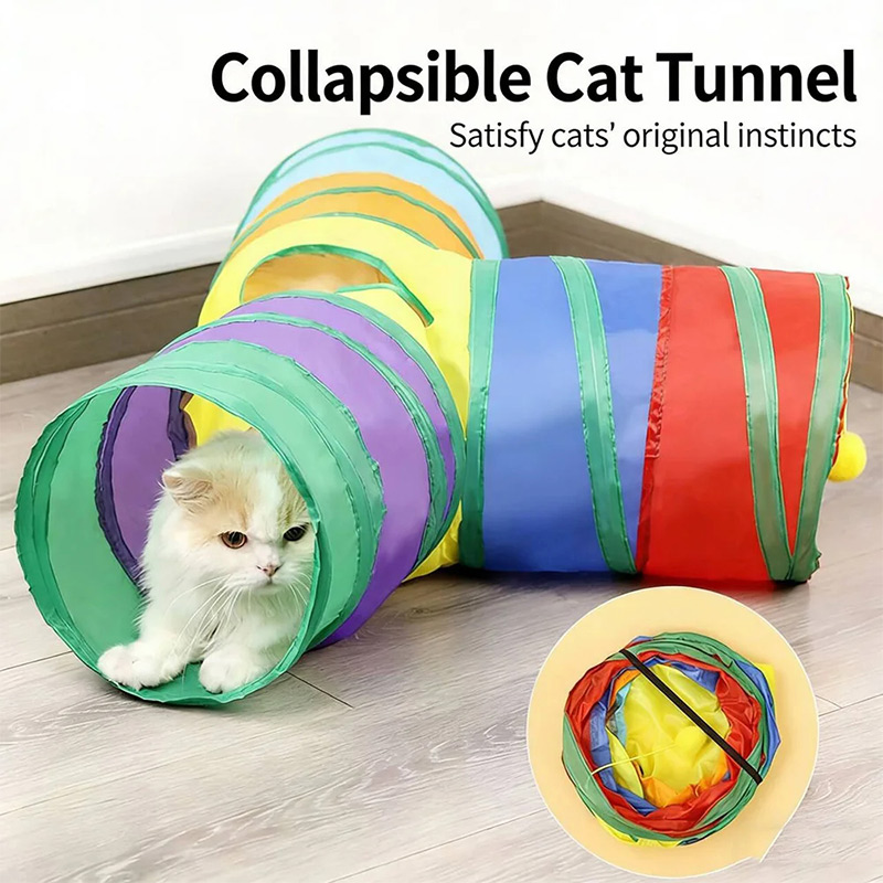 Tunel dla kota, składana zabaw – Cat Tunnel Toy recenzja i cena